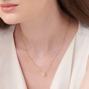 small letter necklace