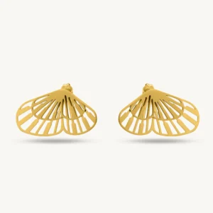 butterfly wing stud earrings