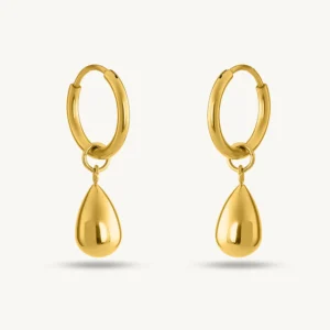 waterdrop hoop earrings