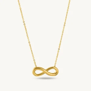 golden infinity necklace