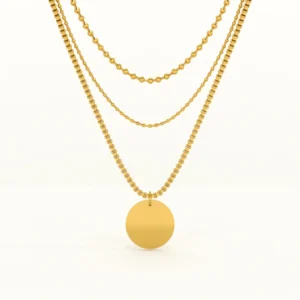 round belle three layer necklace