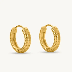 classic textured hoops